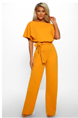 Women’s wide leg relaxed fit jumpsuit in soft fabric