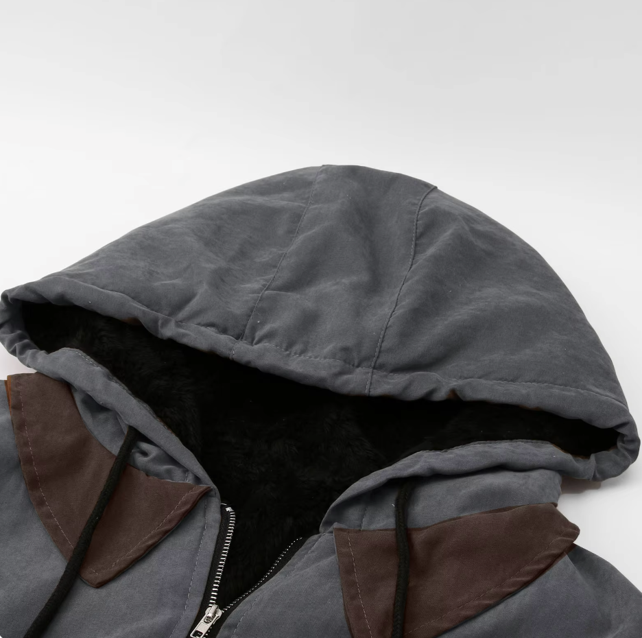 Men’s casual autumn jacket in polyester blend fabric
