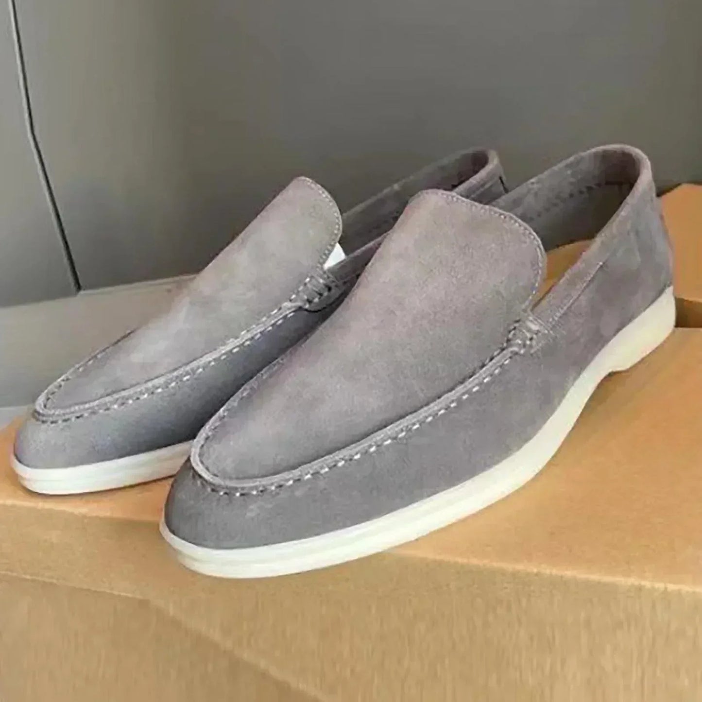 Men’s slip-on shoes with quick on-off closure for easy wear