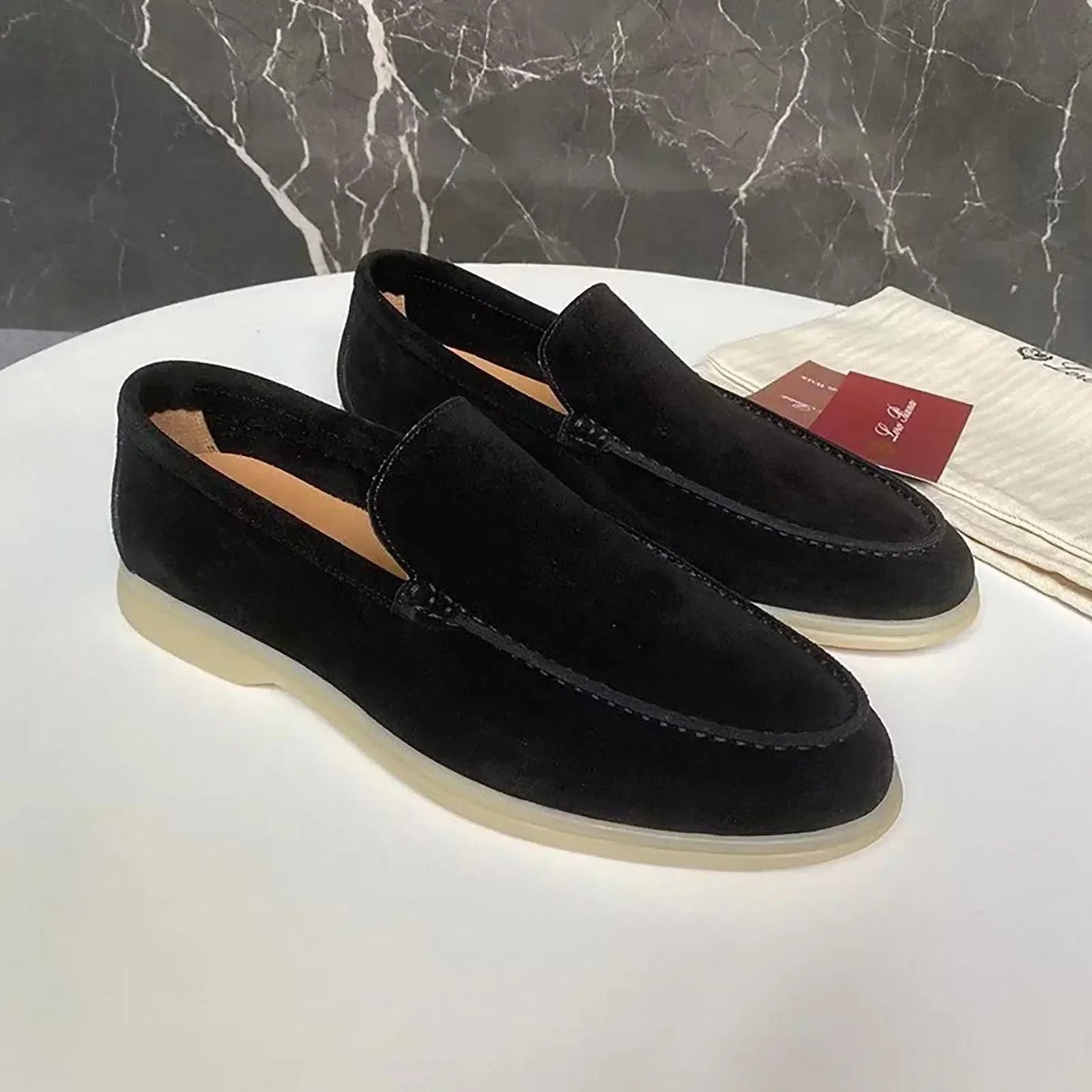 Men’s slip-on shoes with quick on-off closure for easy wear