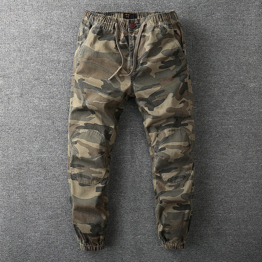 Men’s Military Style Cargo Jogger Pants in Cotton Blend