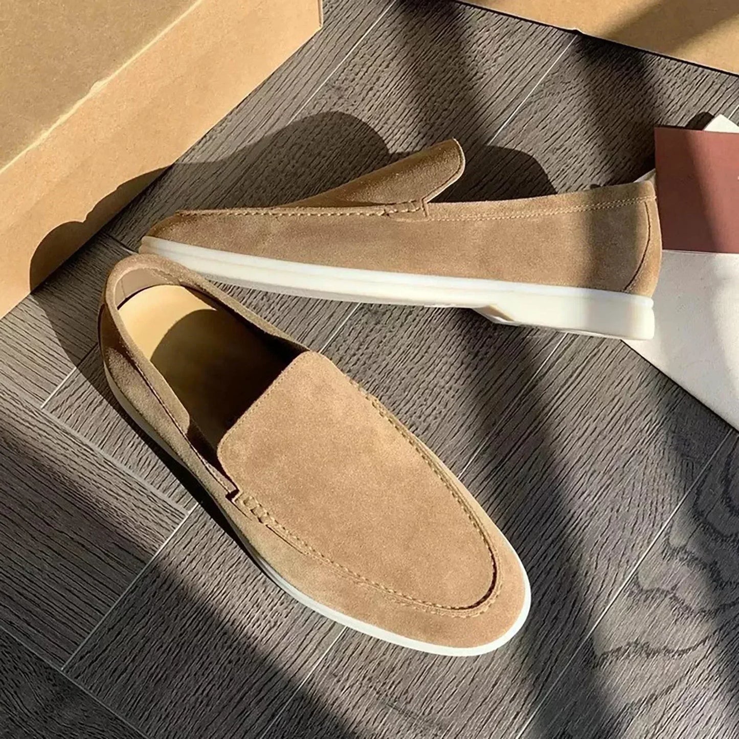 Men’s slip-on shoes with quick on-off closure for easy wear