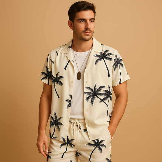 Men’s loose fit summer casual outdoor wear set