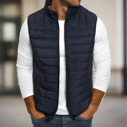 Men’s ultra-light quilted bodywarmer vest for outdoor wear