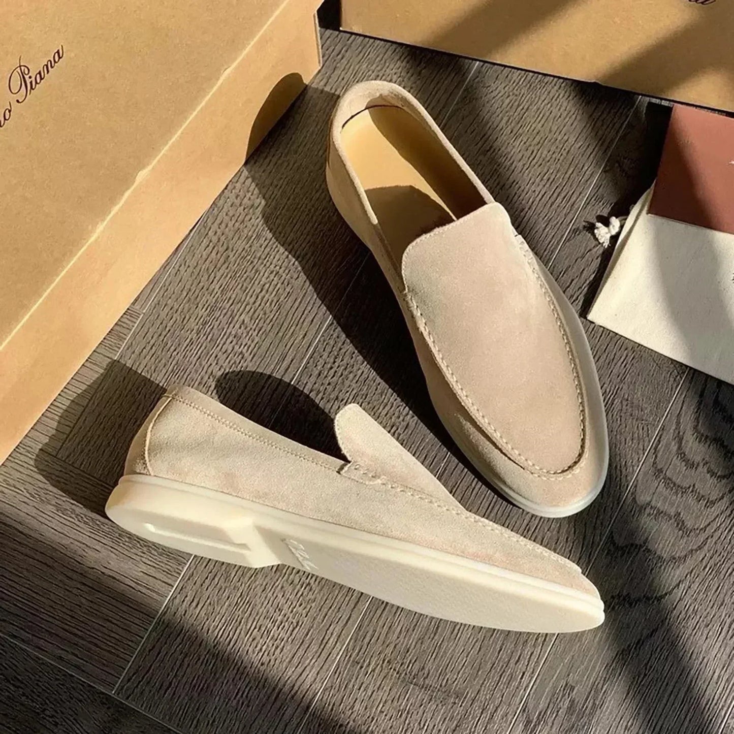 Men’s slip-on shoes with quick on-off closure for easy wear