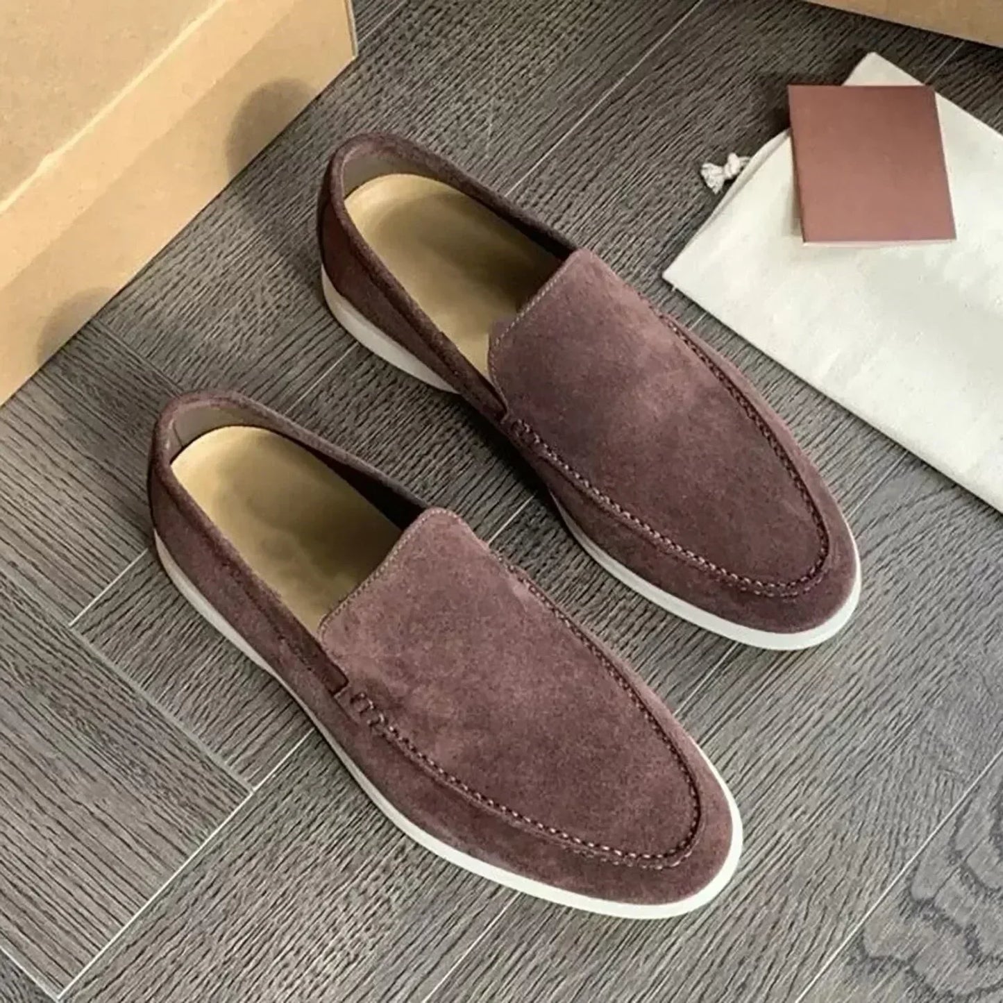 Men’s slip-on shoes with quick on-off closure for easy wear