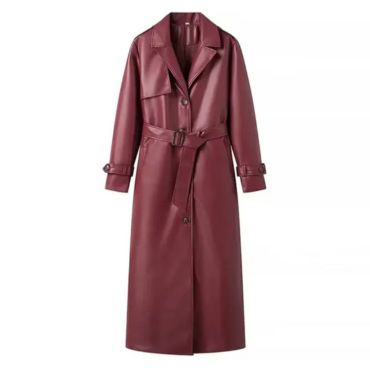 Women’s Trench Coat with Adjustable Belt
