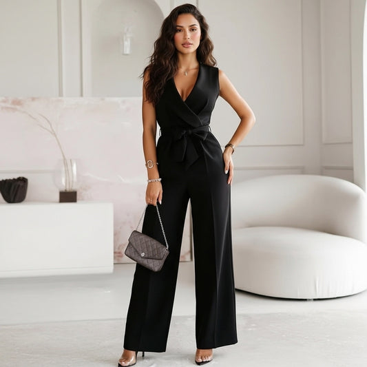 Women’s Sleeveless Jumpsuit One-Piece Casual Design