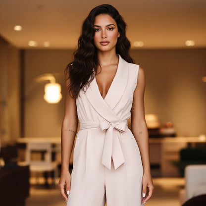 Women’s Sleeveless Jumpsuit One-Piece Casual Design