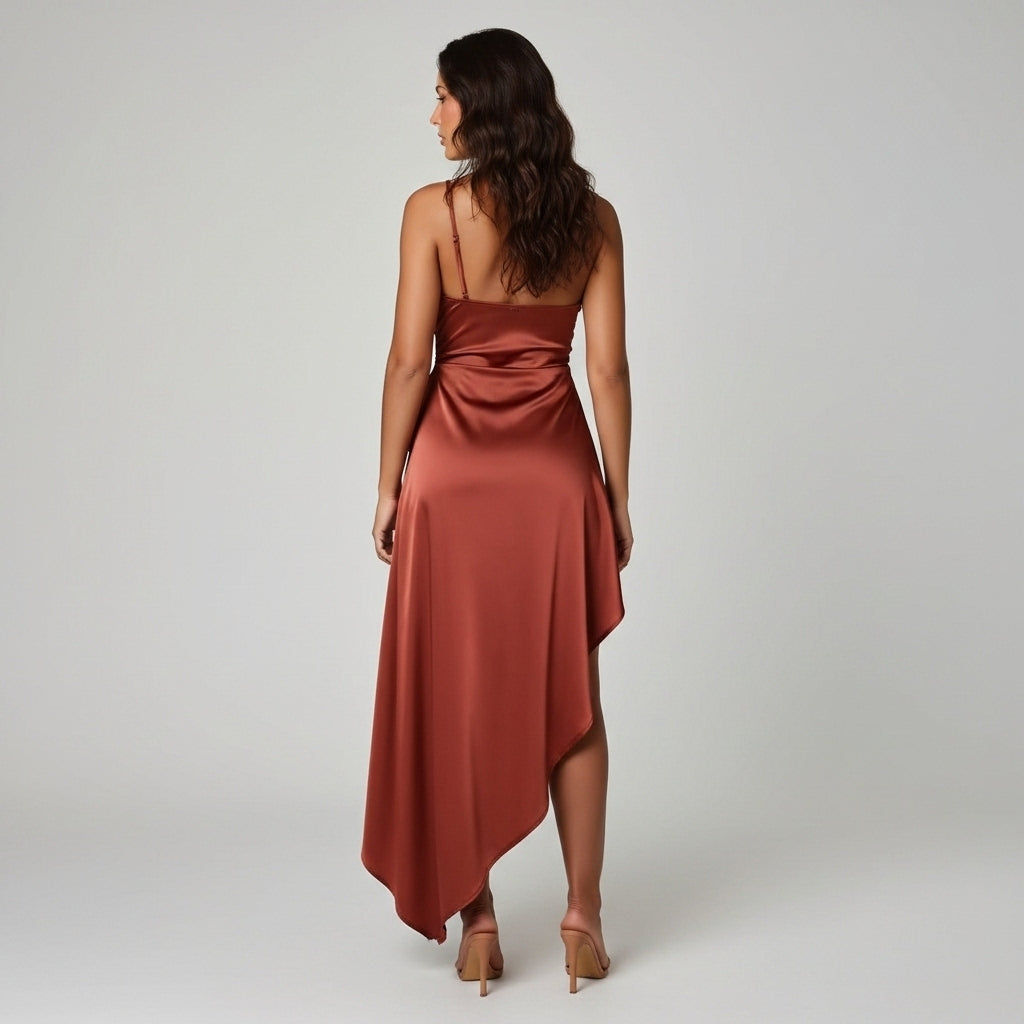 Women’s Evening Maxi Dress Asymmetric High Split
