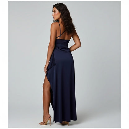 Women’s Evening Maxi Dress Asymmetric High Split