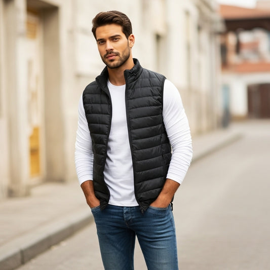 Men’s Quilted Bodywarmer Vest Ultra Light Design