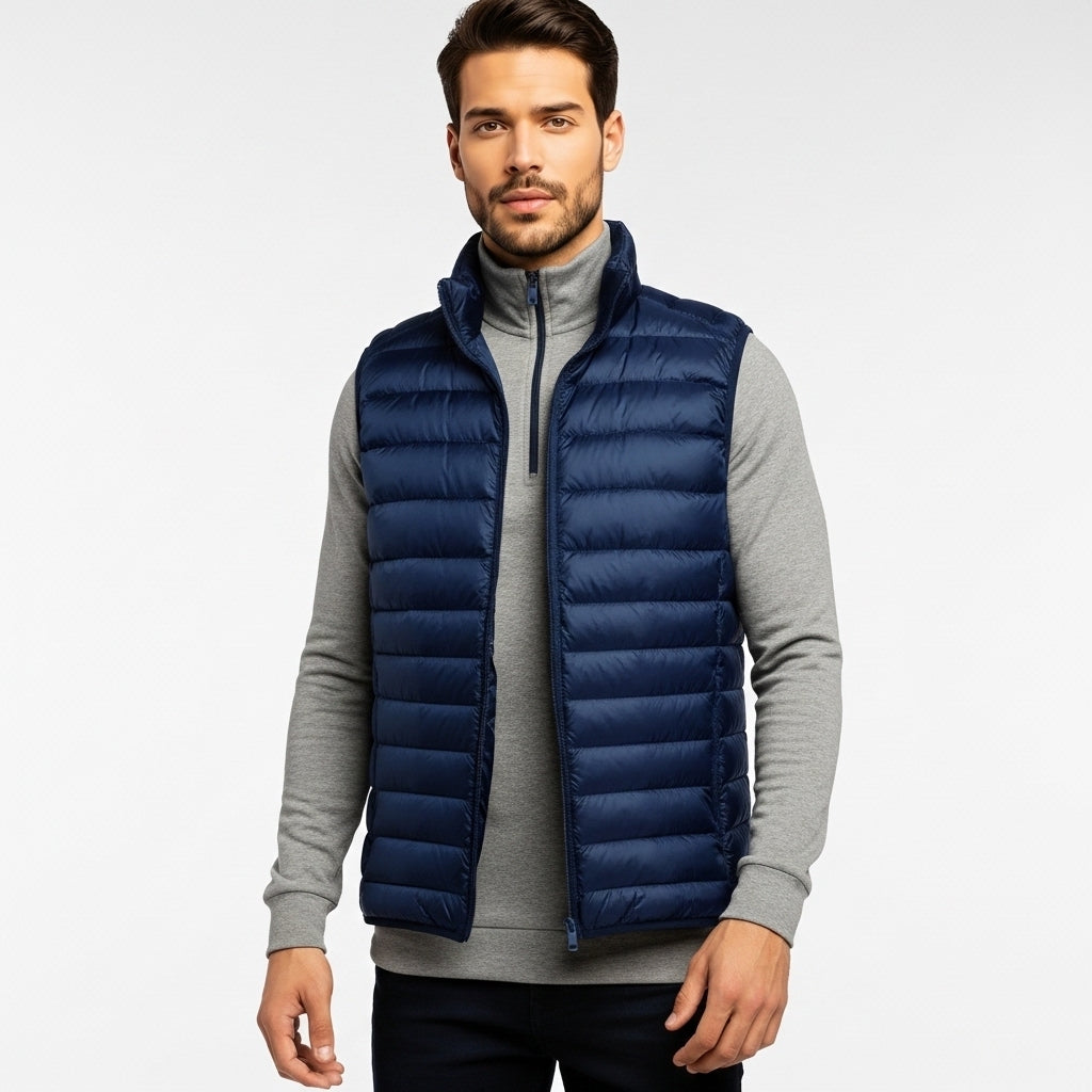 Men’s Quilted Bodywarmer Vest Ultra Light Design