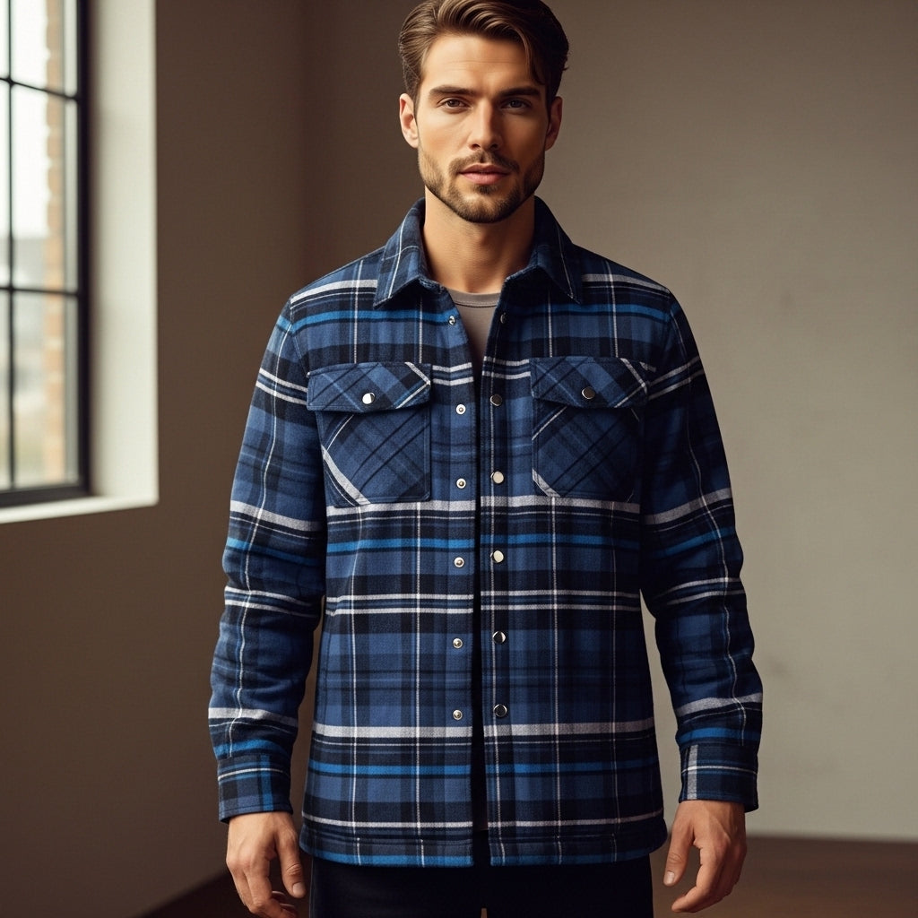 Men’s Insulated Jacket Warm Coat For Cold Weather