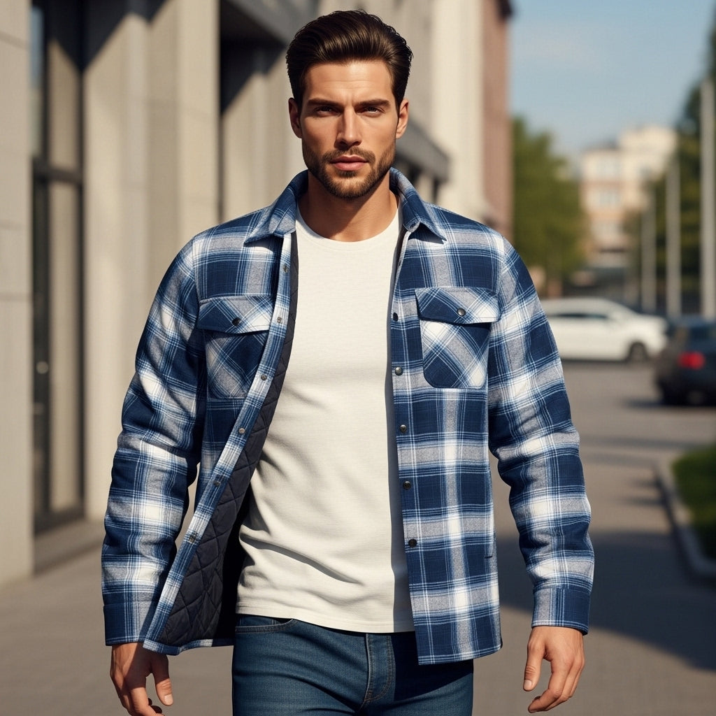 Men’s Insulated Jacket Warm Coat For Cold Weather