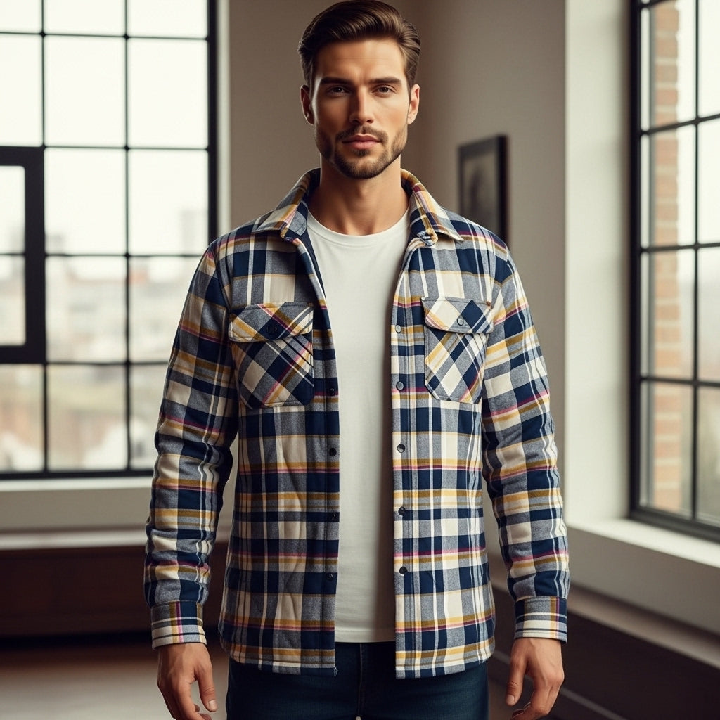 Men’s Insulated Jacket Warm Coat For Cold Weather
