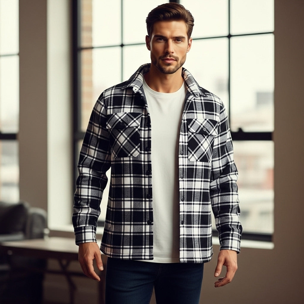 Men’s Insulated Jacket Warm Coat For Cold Weather