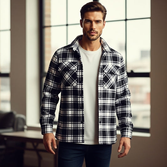 Men’s Insulated Jacket Warm Coat For Cold Weather