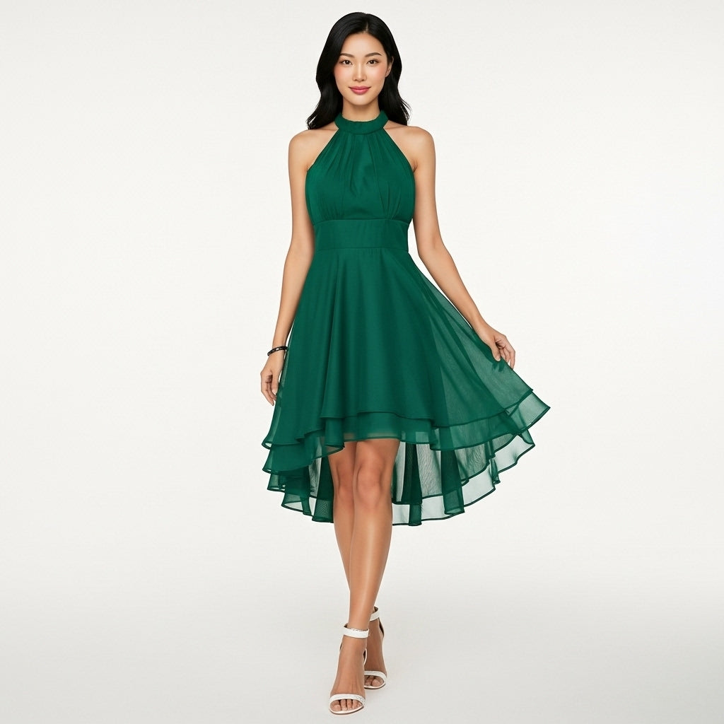Women’s Mini Dress Ruffle Detail Elegant Occasion