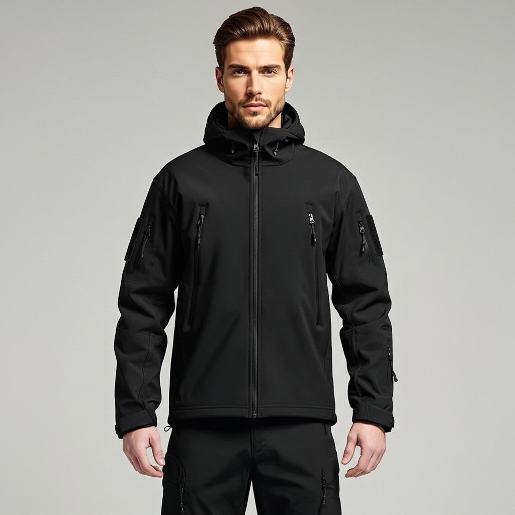 Men’s Outdoor Set Fleece Lined Hooded Jacket and Pants