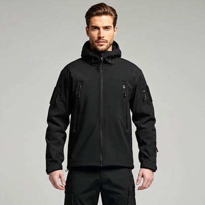 Men’s Outdoor Set Fleece Lined Hooded Jacket and Pants