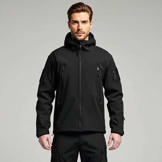 Men’s Outdoor Set Fleece Lined Hooded Jacket and Pants