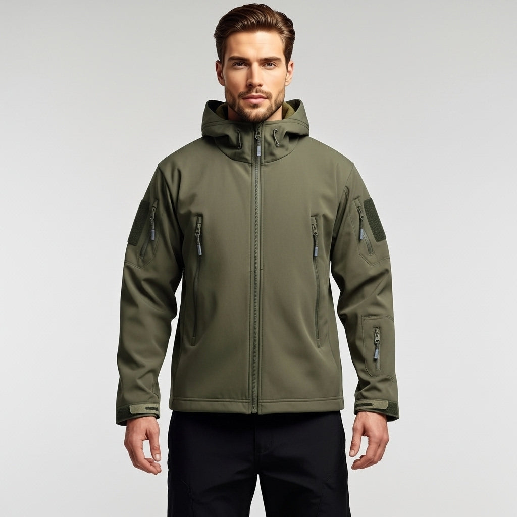 Men’s Outdoor Set Fleece Lined Hooded Jacket and Pants