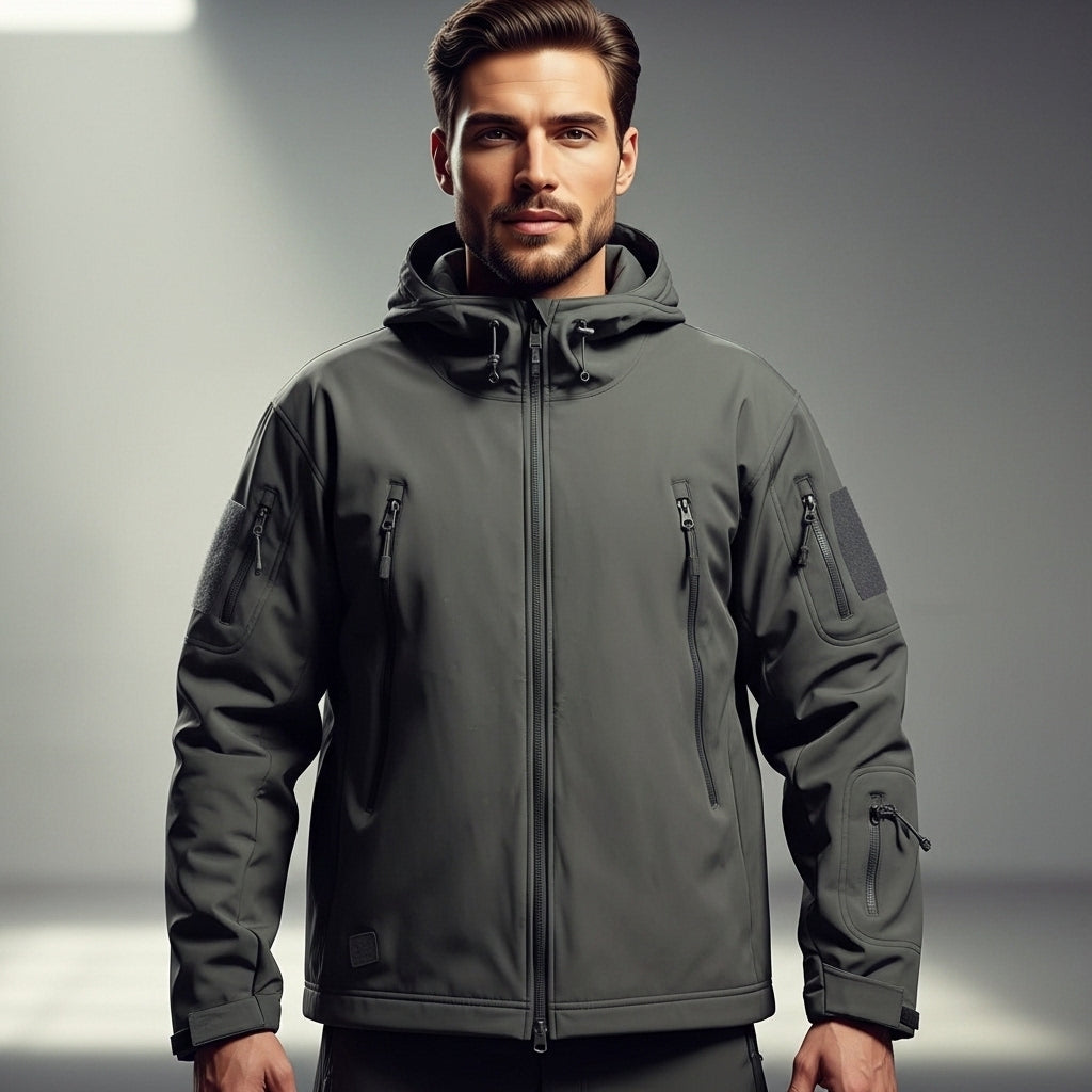 Men’s Outdoor Set Fleece Lined Hooded Jacket and Pants