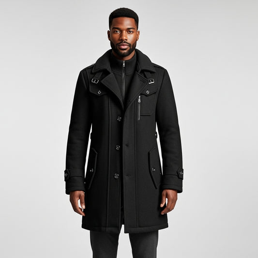 Men’s Long Sleeve Coat Winter Wear