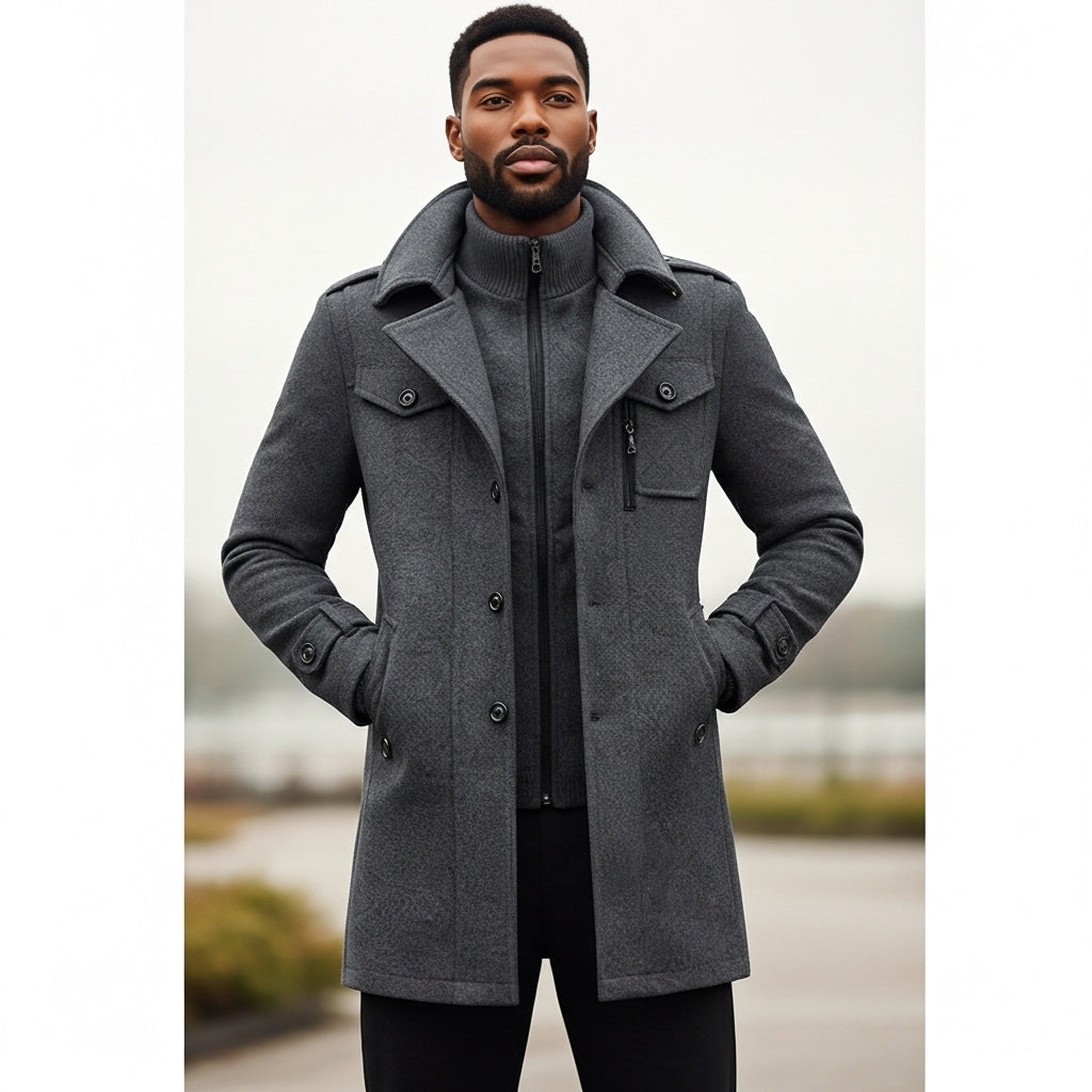 Men’s Long Sleeve Coat Winter Wear