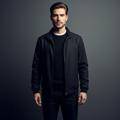 Men’s Winter Jacket High Neck Long Sleeve