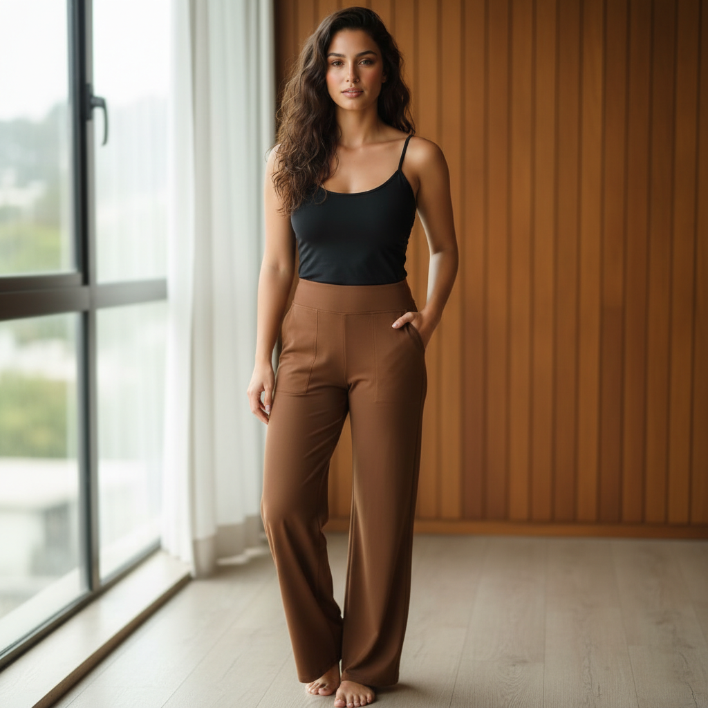 Women’s Stretch Pants Slim Fit Elastic Waist