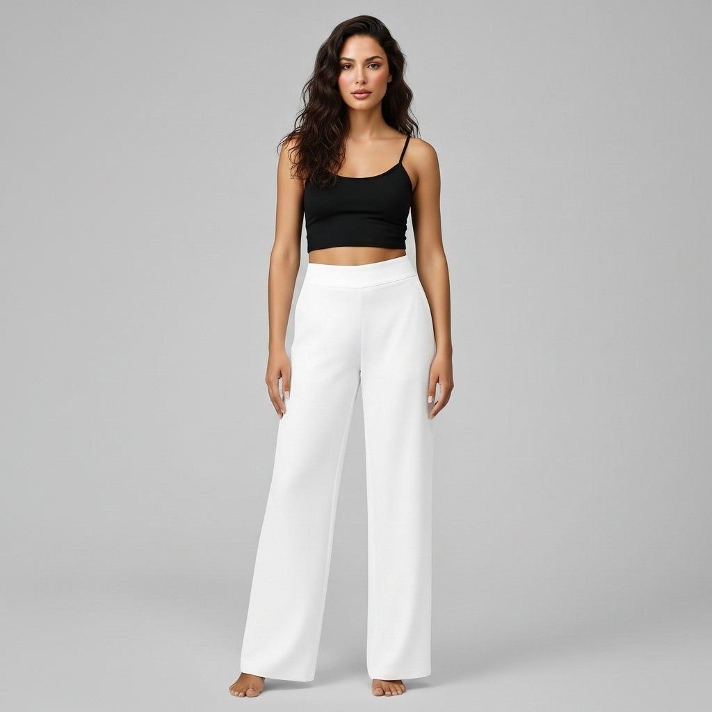 Women’s Stretch Pants Slim Fit Elastic Waist