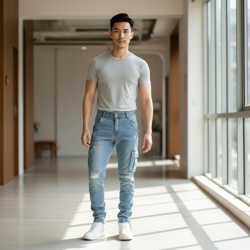 Men’s Slim Fit Cargo Pants Urban Style