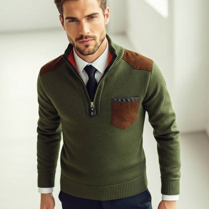 Men’s Pullover Wool Blend Classic Fit