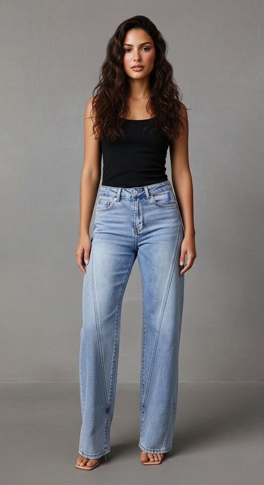 Women's Wide-Leg Denim Jeans