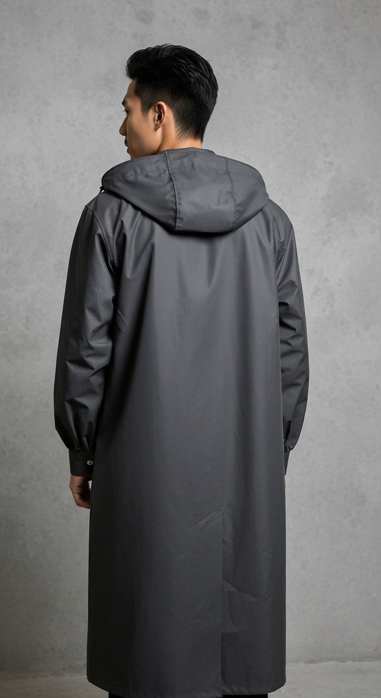 Men's Long Jacket Water Resistant For Outdoor Activities