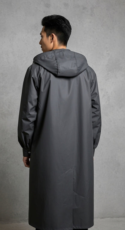 Men's Long Jacket Water Resistant For Outdoor Activities