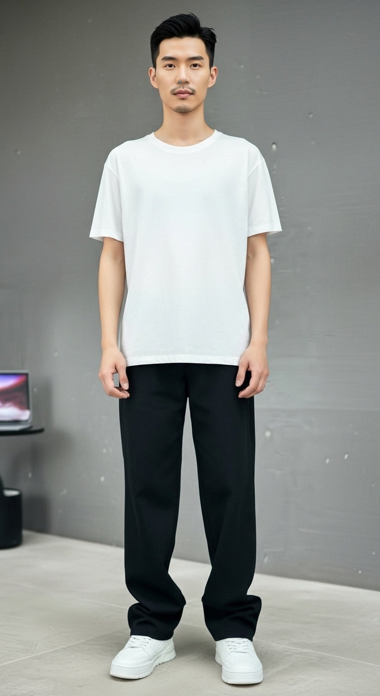 Men’s Denim Jeans Loose Fit Straight Leg