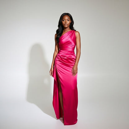 Women’s Evening Maxi Dress Asymmetric High Split