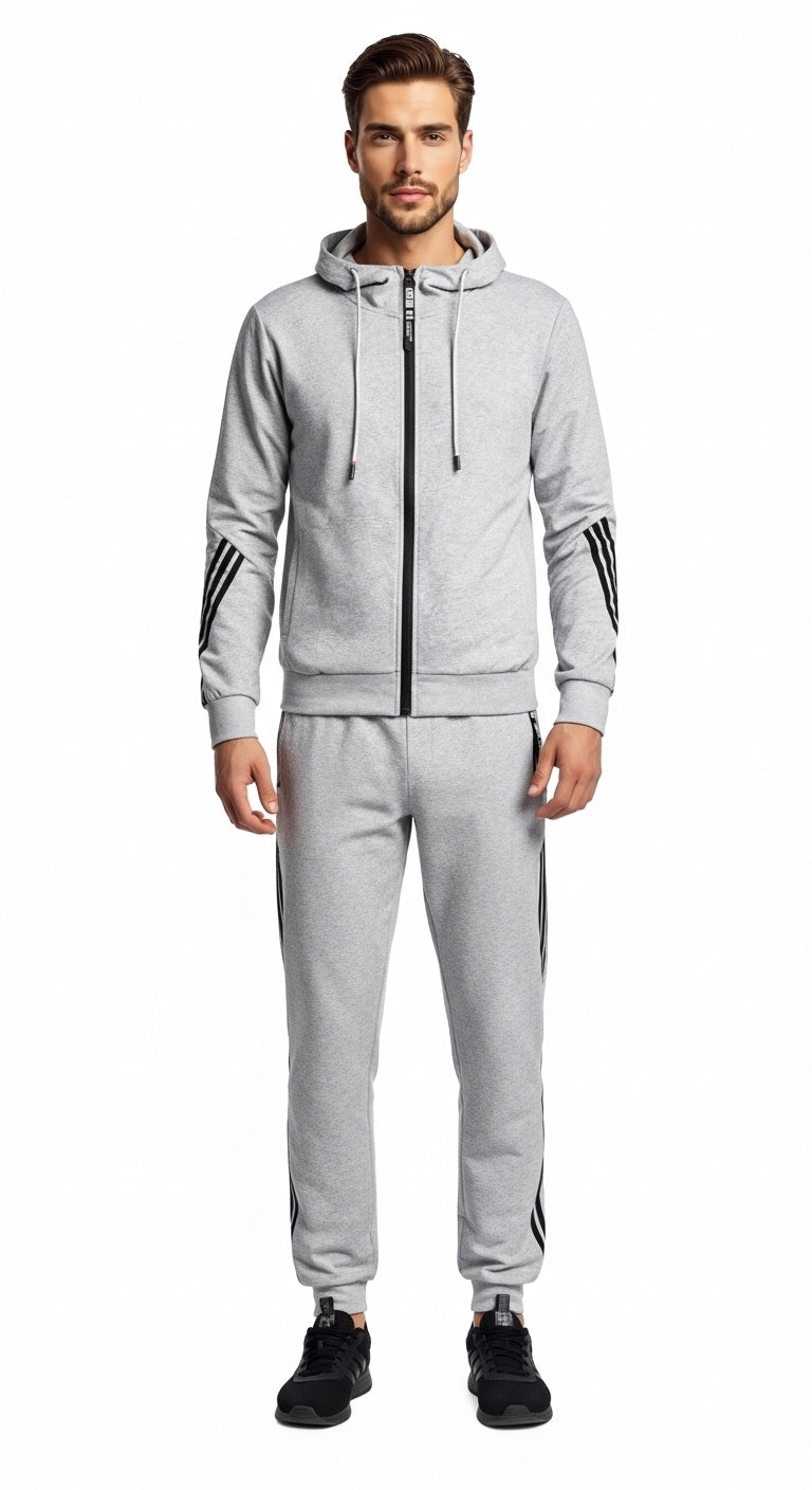 Men’s Tracksuit Set Slim Fit Sportwear Two Piece
