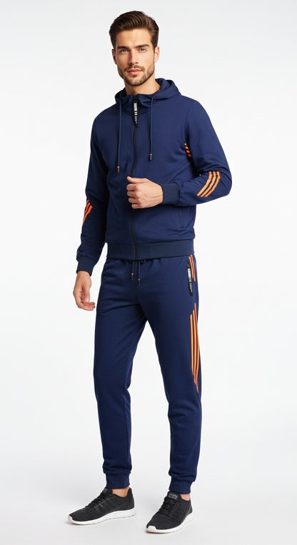 Men’s Tracksuit Set Slim Fit Sportwear Two Piece