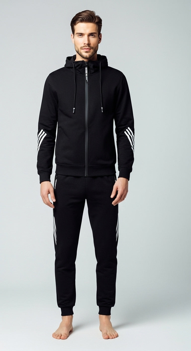 Men’s Tracksuit Set Slim Fit Sportwear Two Piece