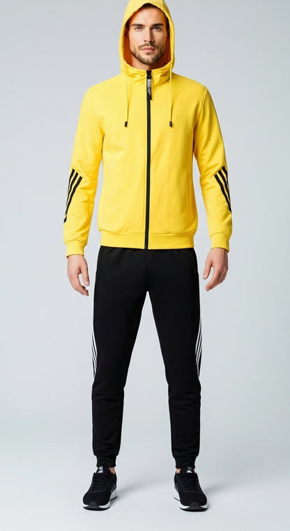 Men’s Tracksuit Set Slim Fit Sportwear Two Piece