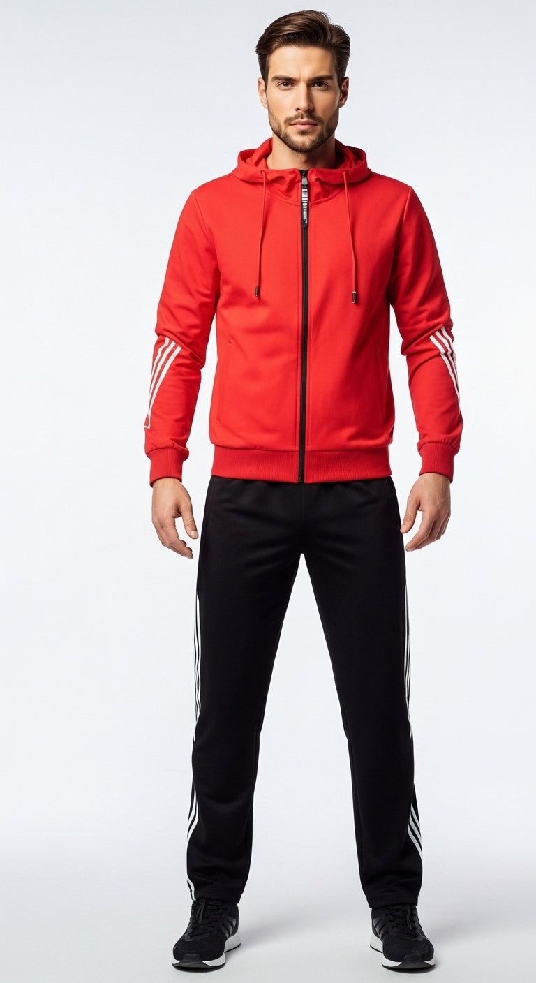 Men’s Tracksuit Set Slim Fit Sportwear Two Piece