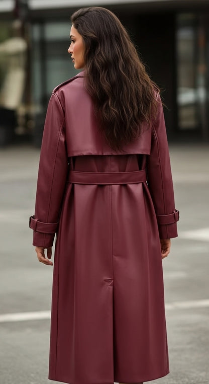Women’s Trench Coat with Adjustable Belt