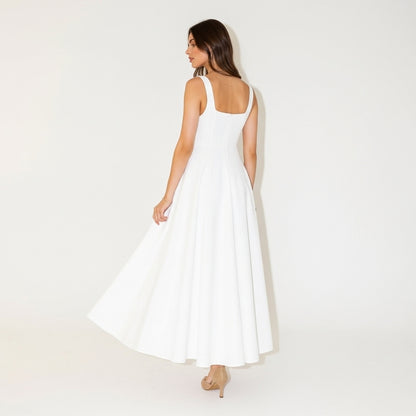 Women’s Maxi Dress Cinched Waist Flowing Silhouette